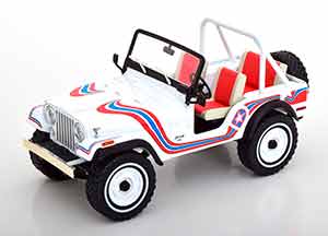 JEEP CJ-5 SUPER JEEP 1973 WHITE RED BLUE