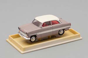 FORD TAUNUS 12M, GRAY / WHITE (ДЛИНА МОДЕЛИ 3-5 СМ) — фото 1