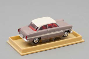 FORD TAUNUS 12M, GRAY / WHITE (ДЛИНА МОДЕЛИ 3-5 СМ) — фото 2