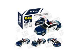 AUDI A6 TAIWAN POLICE #28 (1ST SPECIAL EDITION) (2008), BLUE/WHITE (ДЛИНА МОДЕЛИ 6-10 СМ)