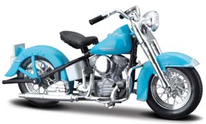 HARLEY DAVIDSON 74FL HYDRA GLIDE 1953, LIGHT BLUE — фото 1