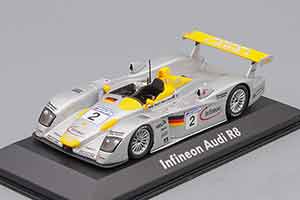 AUDI R8 INFINEON LE MANS #2 СЕРЕБРИСТЫЙ С ЖЕЛТЫМ — фото 3