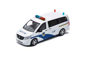 MERCEDES-BENZ VITO CHINA POLICE CAR 1ST SPECIAL EDITION, WHITE/BLUE (ДЛИНА МОДЕЛИ 6-10 СМ)