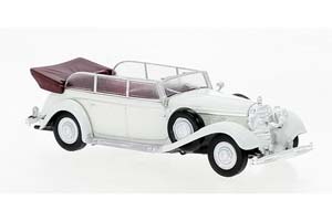 MERCEDES-BENZ 770K CONVERTIBLE W150 1938 БЕЛЫЙ (ДЛИНА МОДЕЛИ 3-5 СМ)
