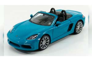 PORSCHE BOXSTER 718 (982) SPIDER (2016), LIGHT BLUE