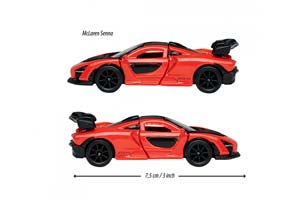 MCLAREN SENNA YEAR 2018 ORANGE (ДЛИНА МОДЕЛИ 6-10 СМ) — фото 3