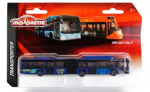 MAN LION'S CITY 6 AUTOBUS SNODATO A SOFFIETTO 2010, BLUE BLACK (ДЛИНА МОДЕЛИ 6-10 СМ) — фото 1