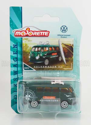 VW VOLKSWAGEN T1 MINIBUS 1962, GREEN (ДЛИНА МОДЕЛИ 6-10 СМ)