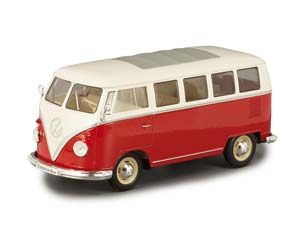 VW VOLKSWAGEN T1 CLASSICAL BUS 1962 КРАСНЫЙ С БЕЛЫМ
