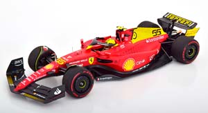 FERRARI F1-75 TEAM SCUDERIA FERRARI N 55 4TH MONZA ITALY GP (2022) CARLOS SAINZ, RED YELLOW