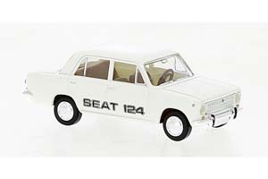 SEAT 124 1968 БЕЛЫЙ (ДЛИНА МОДЕЛИ 3-5 СМ)