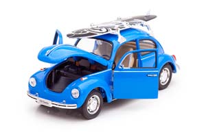 VW VOLKSWAGEN BEETLE 1959 СИНИЙ С СЕРФИНГОМ НА КРЫШЕ — фото 3
