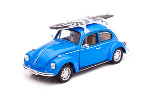 VW VOLKSWAGEN BEETLE 1959 СИНИЙ С СЕРФИНГОМ НА КРЫШЕ