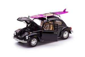 VW VOLKSWAGEN BEETLE 1959 ЧЕРНЫЙ С СЕРФИНГОМ НА КРЫШЕ — фото 3