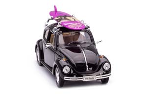 VW VOLKSWAGEN BEETLE 1959 ЧЕРНЫЙ С СЕРФИНГОМ НА КРЫШЕ — фото 6