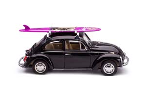 VW VOLKSWAGEN BEETLE 1959 ЧЕРНЫЙ С СЕРФИНГОМ НА КРЫШЕ — фото 10