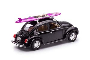 VW VOLKSWAGEN BEETLE 1959 ЧЕРНЫЙ С СЕРФИНГОМ НА КРЫШЕ — фото 2