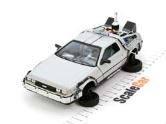 DELOREAN DMC-12 FROM MOVIE BACK TO FUTURE II 1989 GREY (СО СКЛАДЫВАЮЩИМИСЯ КОЛЕСАМИ) — фото 18