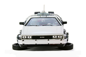 DELOREAN DMC-12 FROM MOVIE BACK TO FUTURE II 1989 GREY (СО СКЛАДЫВАЮЩИМИСЯ КОЛЕСАМИ) — фото 8