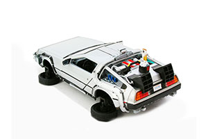 DELOREAN DMC-12 FROM MOVIE BACK TO FUTURE II 1989 GREY (СО СКЛАДЫВАЮЩИМИСЯ КОЛЕСАМИ) — фото 10
