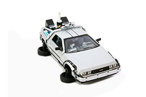DELOREAN DMC-12 FROM MOVIE BACK TO FUTURE II 1989 GREY (СО СКЛАДЫВАЮЩИМИСЯ КОЛЕСАМИ) — фото 11
