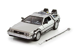 DELOREAN DMC-12 BACK TO THE FUTURE 1985 SILVER (ИЗ К/Ф НАЗАД В БУДУЩЕЕ)