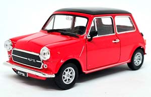 MINI COOPER 1300 КРАСНЫЙ С ЧЕРНОЙ КРЫШЕЙ