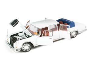MERCEDES W100 600 PULLMAN LIMO LANDAULET 1966 WHITE — фото 3
