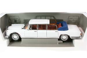 MERCEDES W100 600 PULLMAN LIMO LANDAULET 1966 WHITE — фото 14