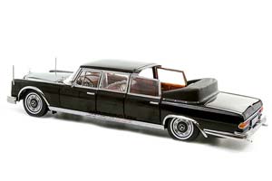 MERCEDES W100 600 PULLMAN LIMO LANDAULET 1966 BLACK — фото 10