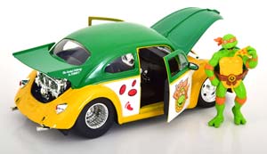 VW VOLKSWAGEN KAFER FROM THE SERIES TURTLES 1959 GREEN YELLOW — фото 4