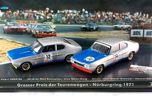 FORD CAPRI 2600 RS DOPPELSET NO 12 14 NUERBURGRING 1970
