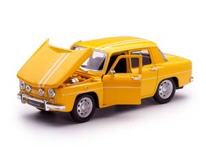 RENAULT 8 GORDINI 1964 ЖЕЛТЫЙ С БЕЛЫМ — фото 3