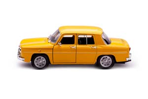 RENAULT 8 GORDINI 1964 ЖЕЛТЫЙ С БЕЛЫМ — фото 2