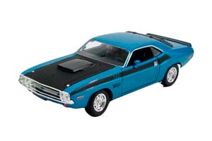 DODGE CHALLENGER T/A 340 SIX PAK COUPE (1970), LIGHT BLUE MET BLACK