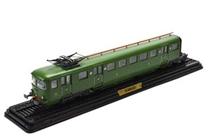 CARRIAGE Z-4702 (2) (LAUTOMOTRICE Z-4702 SNCF) (2 ELEMENT) 1948 GREEN*ВАГОН