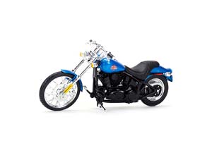 HARLEY-DAVIDSON FXSTB NIGHT TRAIN 2002 BLUE METALLIC — фото 3