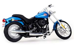 HARLEY-DAVIDSON FXSTB NIGHT TRAIN 2002 BLUE METALLIC — фото 2