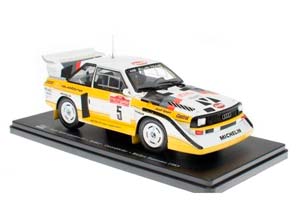 AUDI SPORT QUATTRO S1 #5 AUDI SPORT HB ROHRL/GEISTDORFER WINNER RALLY SANREMO 1985