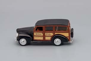 FORD WOODY STATION WAGON SHERIFF, BLACK / BROWN — фото 3