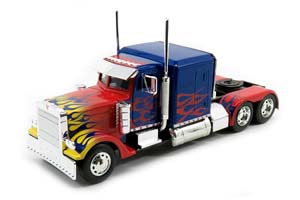 WESTERN STAR TRACTOR TRUCK (1986) - OPTIMUS PRIME TRANSFORMERS, BLUE RED