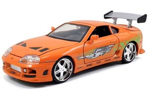 TOYOTA SUPRA 1995 БРАЙАНА ИЗ ФИЛЬМА ФОРСАЖ (FAST & FURIOUS) ОРАНЖЕВЫЙ