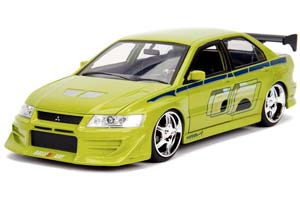 MITSUBISHI LANCER EVOLUTION VII 2002 БРАЙАНА ИЗ ФИЛЬМА ФОРСАЖ (FAST & FURIOUS) ЗЕЛЕНЫЙ ЛАЙМ