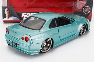 NISSAN BRIAN'S SKYLINE GT-R (BNR34) 1999 - FAST & FURIOUS, SEA GREEN — фото 2
