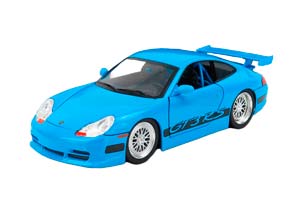 PORSCHE 911 996 GT3 RS COUPE 2001 - FAST & FURIOUS, LIGHT BLUE