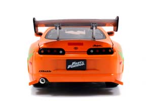 TOYOTA SUPRA 1995 ОРАНЖЕВЫЙ С ФИГУРКОЙ БРАЙАНА ИЗ ФОРСАЖА FAST AND FURIOUS — фото 8