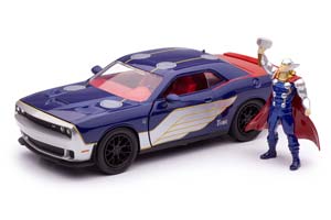 DODGE CHALLENGER SRT8 HELLCAT 2015 С ФИГУРКОЙ ТОРА