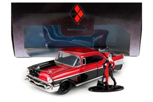 CHEVROLET BEL AIR 1957 - HARLEY QUINN, BLACK RED MET — фото 1