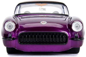CHEVROLET CORVETTE 1957 ФИОЛЕТОВЫЙ С ФИГУРКОЙ БЭТГЕРЛ — фото 6