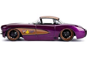 CHEVROLET CORVETTE 1957 ФИОЛЕТОВЫЙ С ФИГУРКОЙ БЭТГЕРЛ — фото 8